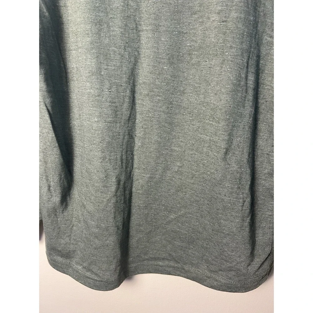 🛍️Preswick & Moore Men Sleep shirt Green Heather Small‎ Long Sleeve Jersey Soft